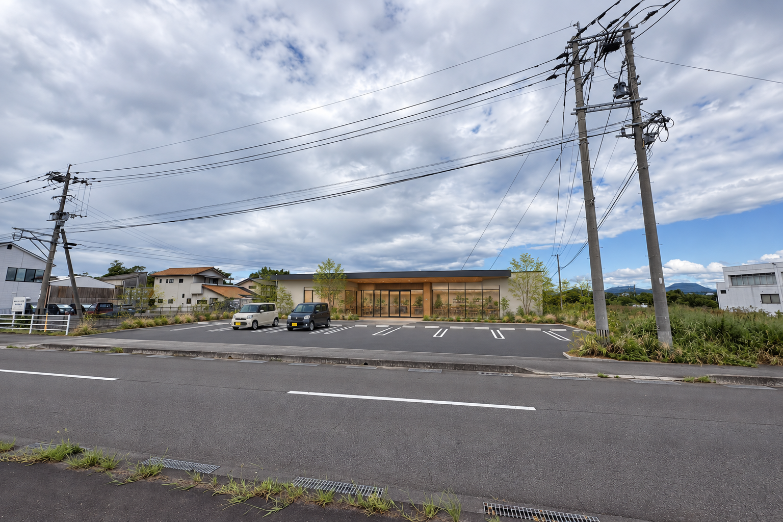 豊後高田市玉津の店舗と駐車場の完成予想パース・参考計画